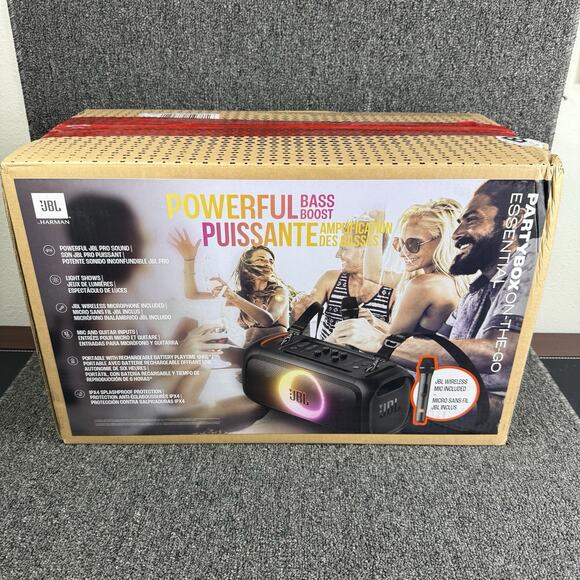 JBL - PartyBox On-The-Go Essential Portable Wireless Party Speaker Wireless Mic - Picture 3 of 5